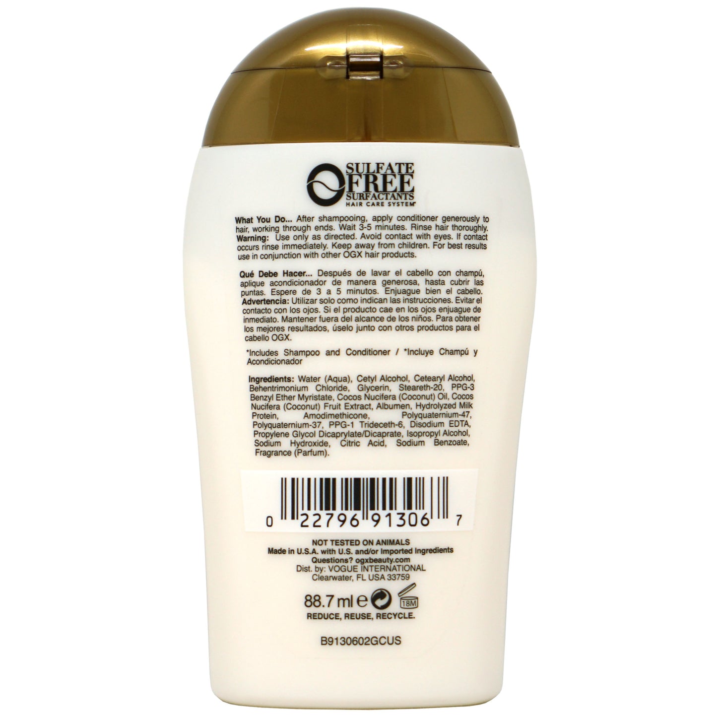 OGX Nourishing Coconut Milk Conditioner 3oz