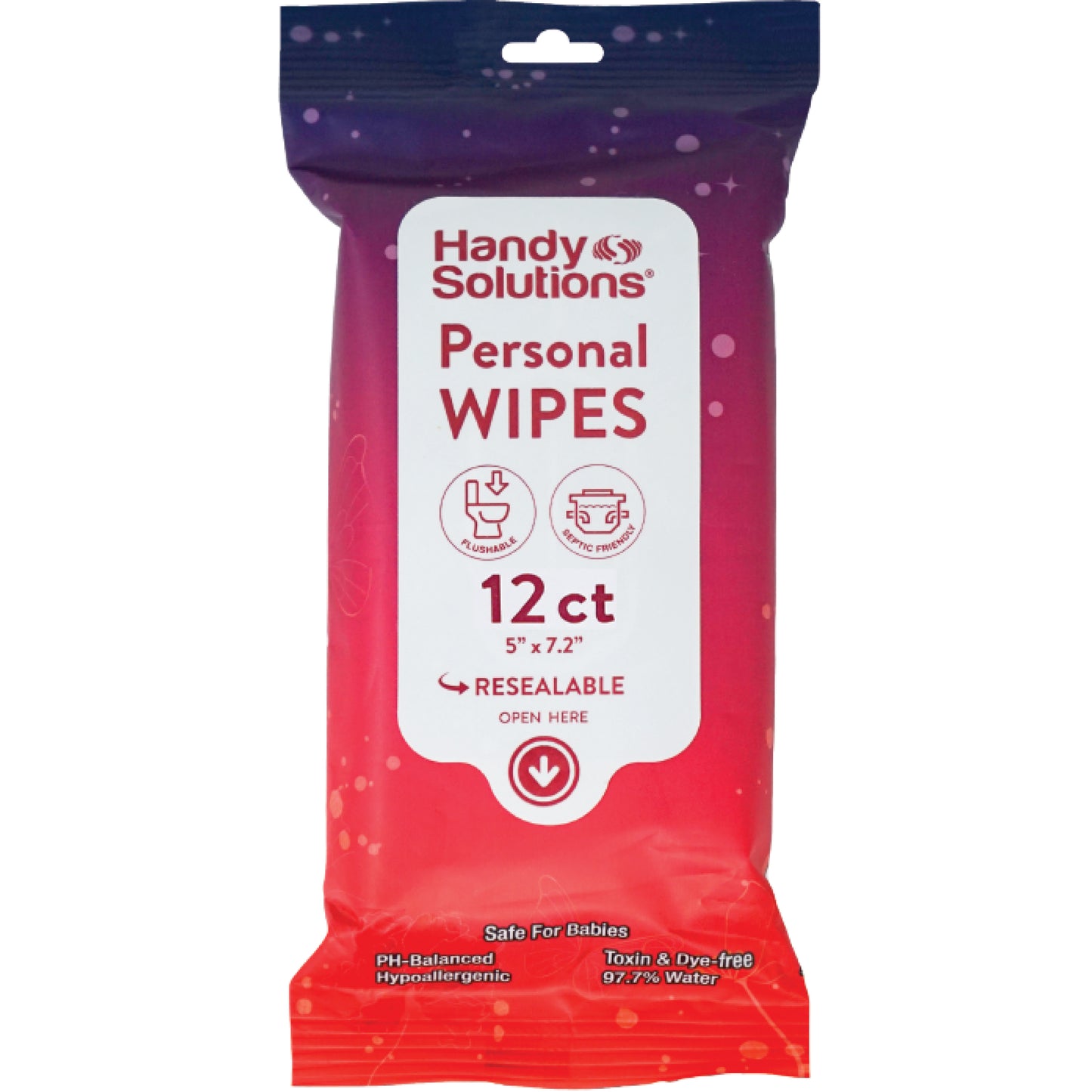 Handy Solutions Personal Flushable Wipes
