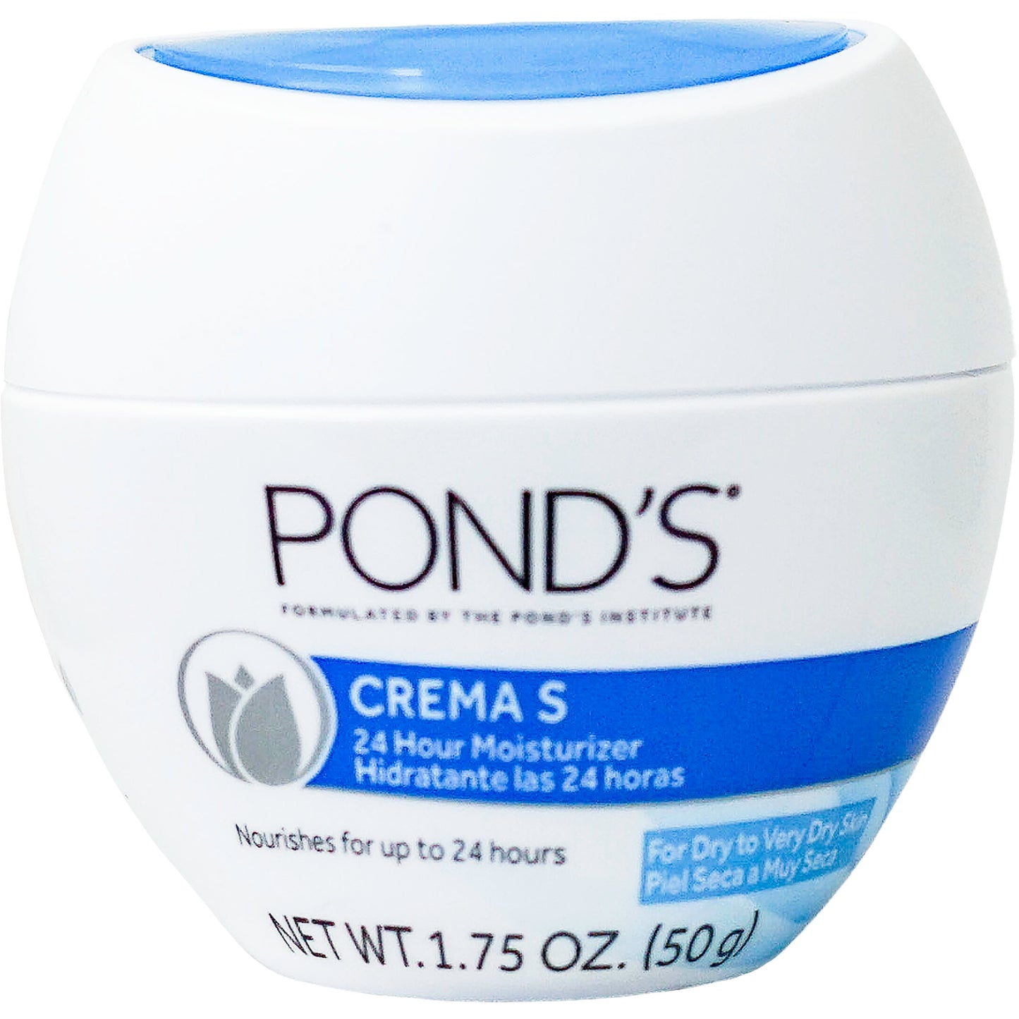Ponds Crema S 24 Hour Hydrating Skin Cream - 1.7 oz Travel Size