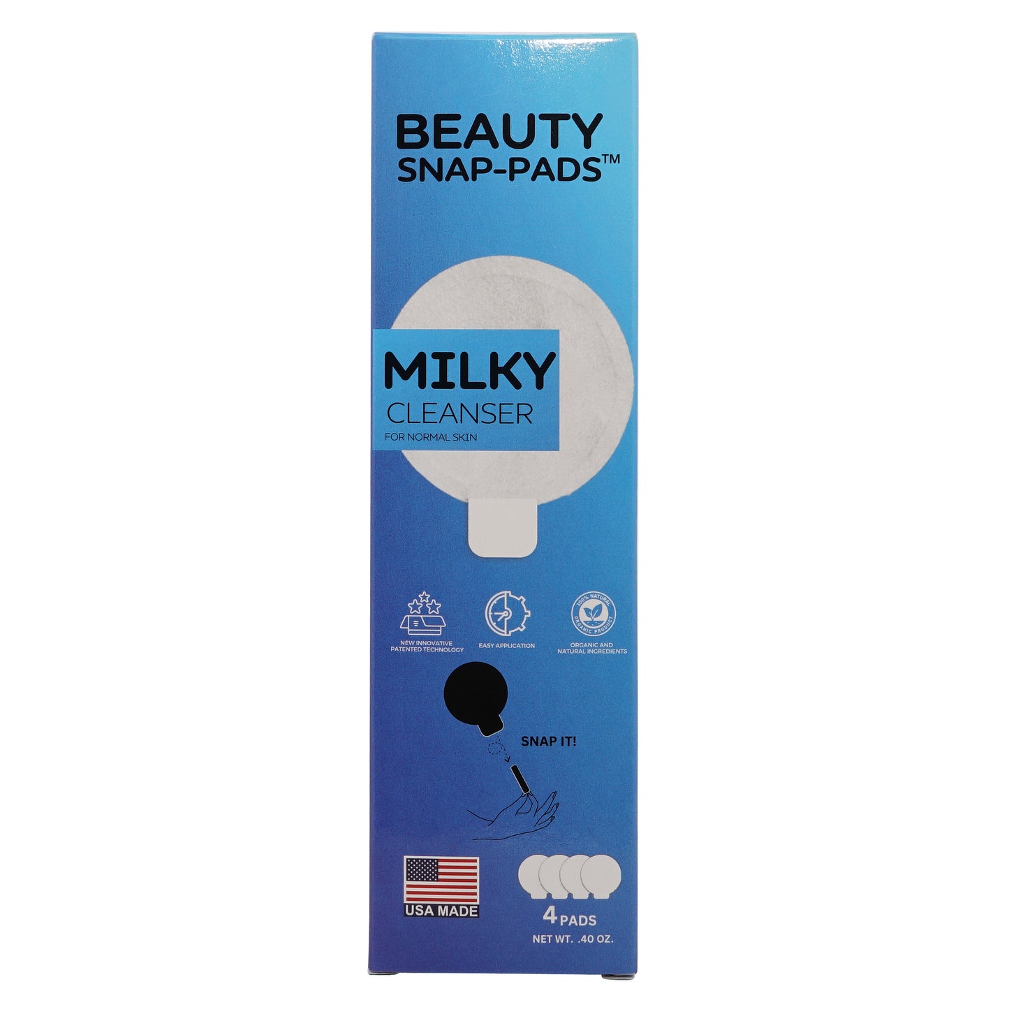 Beauty Snap Pads Milky Cleanser 4 pc