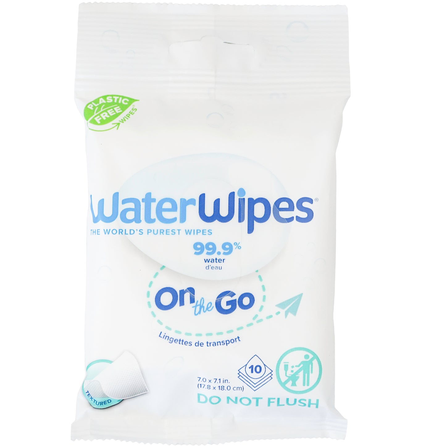 WaterWipes 10ct On The Go Wipes 10 wipes