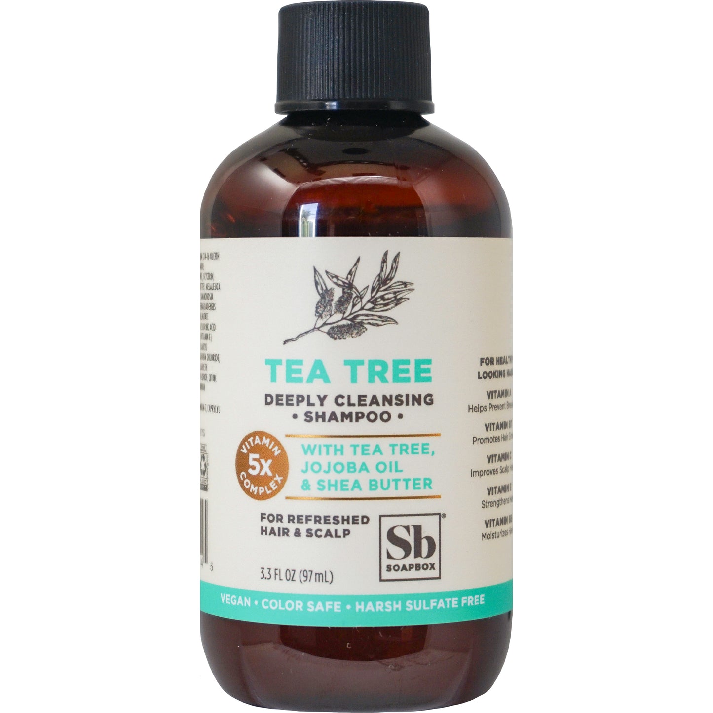 SoapBox Tea Tree and Mint Scalp Balancing Shampoo 3.3oz?á