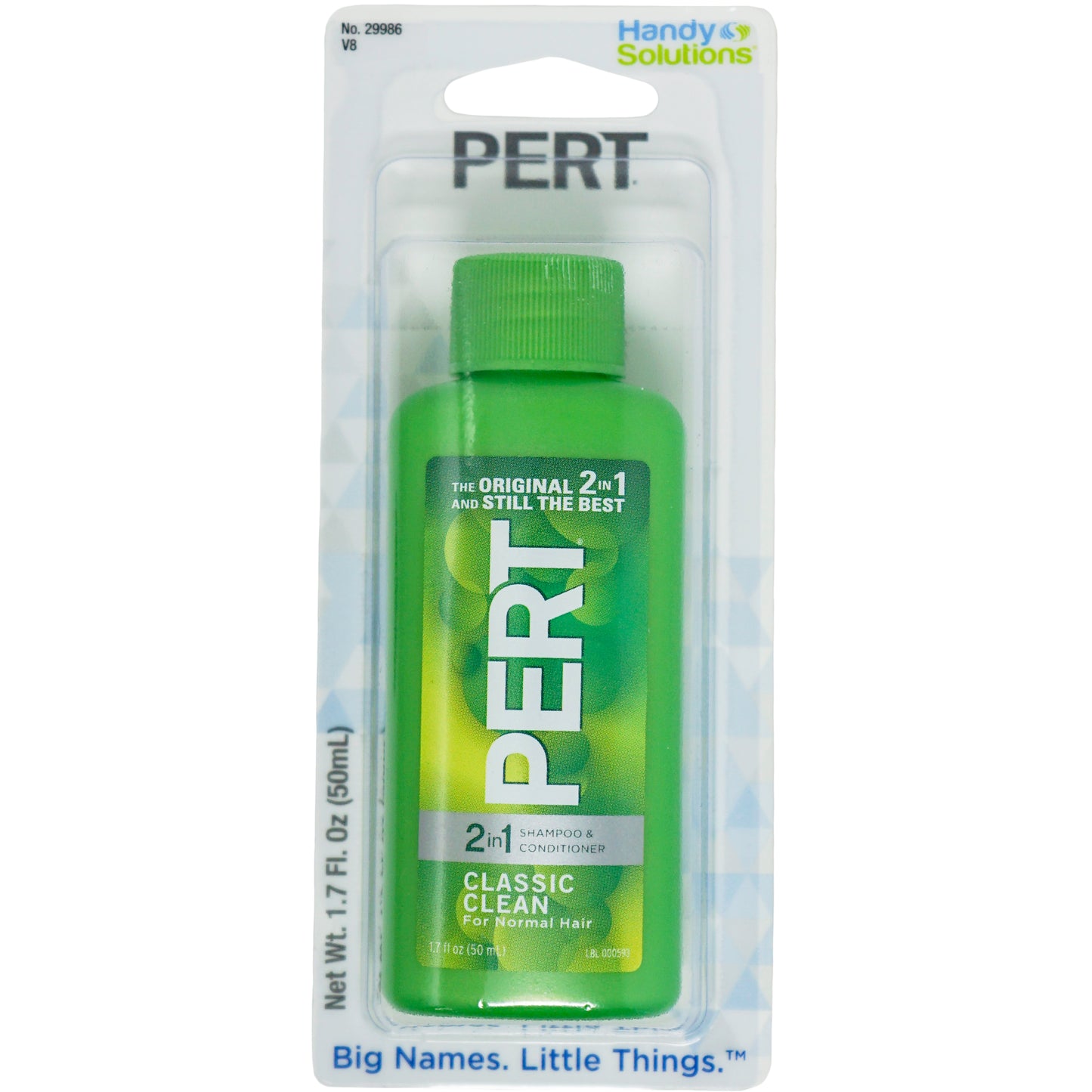 Pert Plus Shampoo & Conditioner 1.7 oz Travel Size