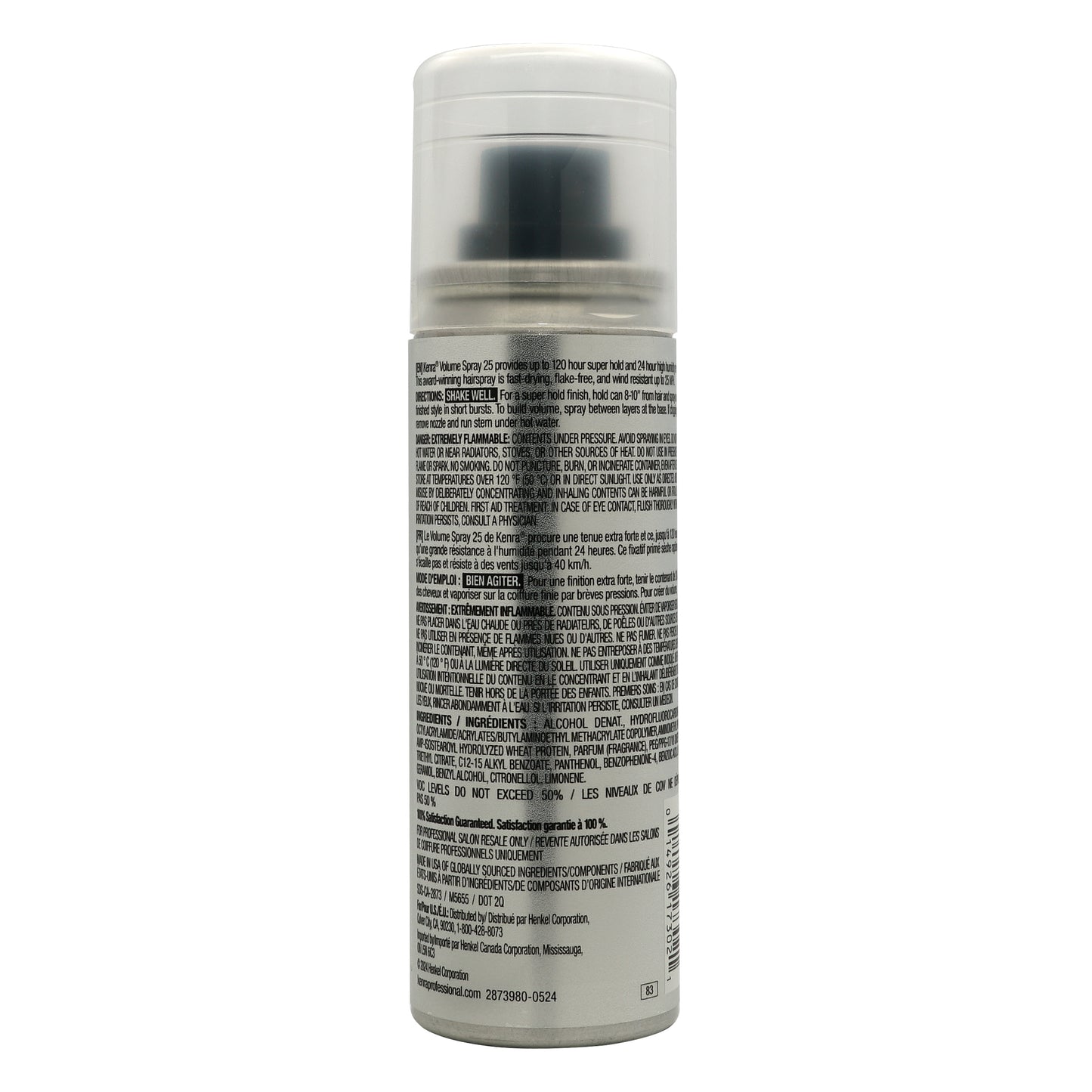 Kenra Volume Spray 25 Super Hold Finishing Spray 1.5oz Travel Size