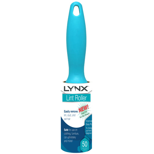 Lynx 50 Sheet Easy Peel Lint Roller - Travel Size