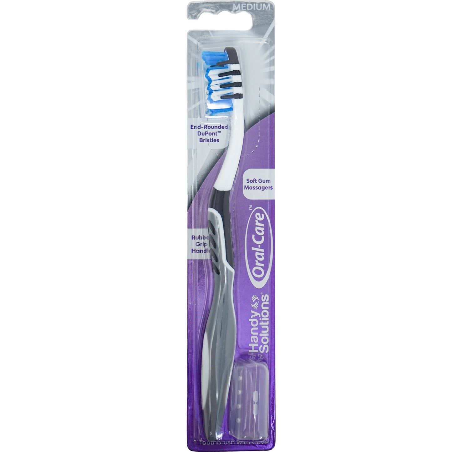 Oral Care Medium Toothbrush with Travel Cap