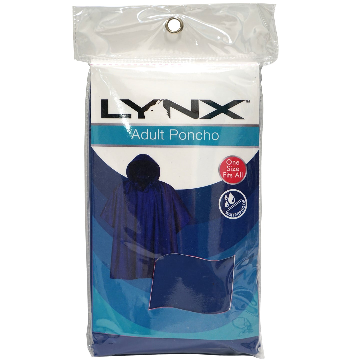 Handy Solutions Adult Rain Poncho with Hood - One Size Fits All