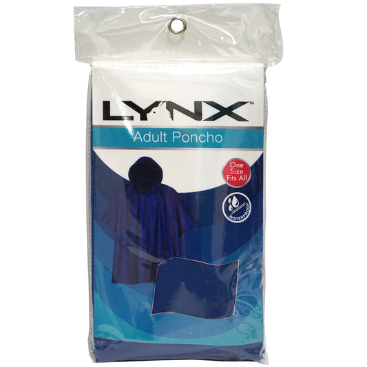 Handy Solutions Adult Rain Poncho with Hood - One Size Fits All