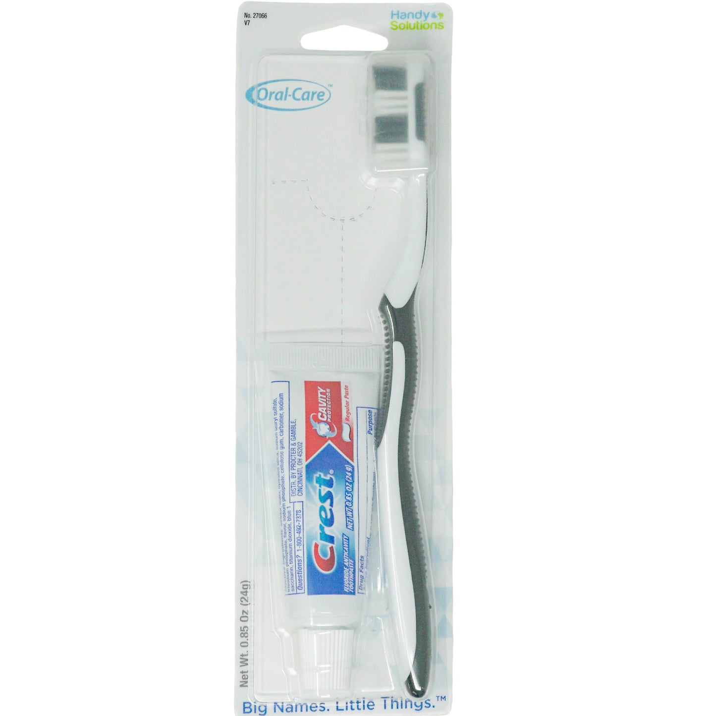 Crest .85 oz Regular Toothpaste & Toothbrush Carded Combo