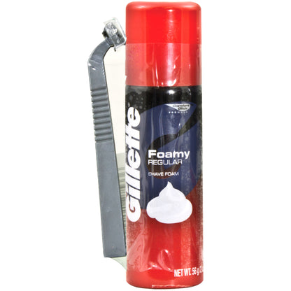 Gillette Foamy Shave Cream 2oz w/ Disposable Razor