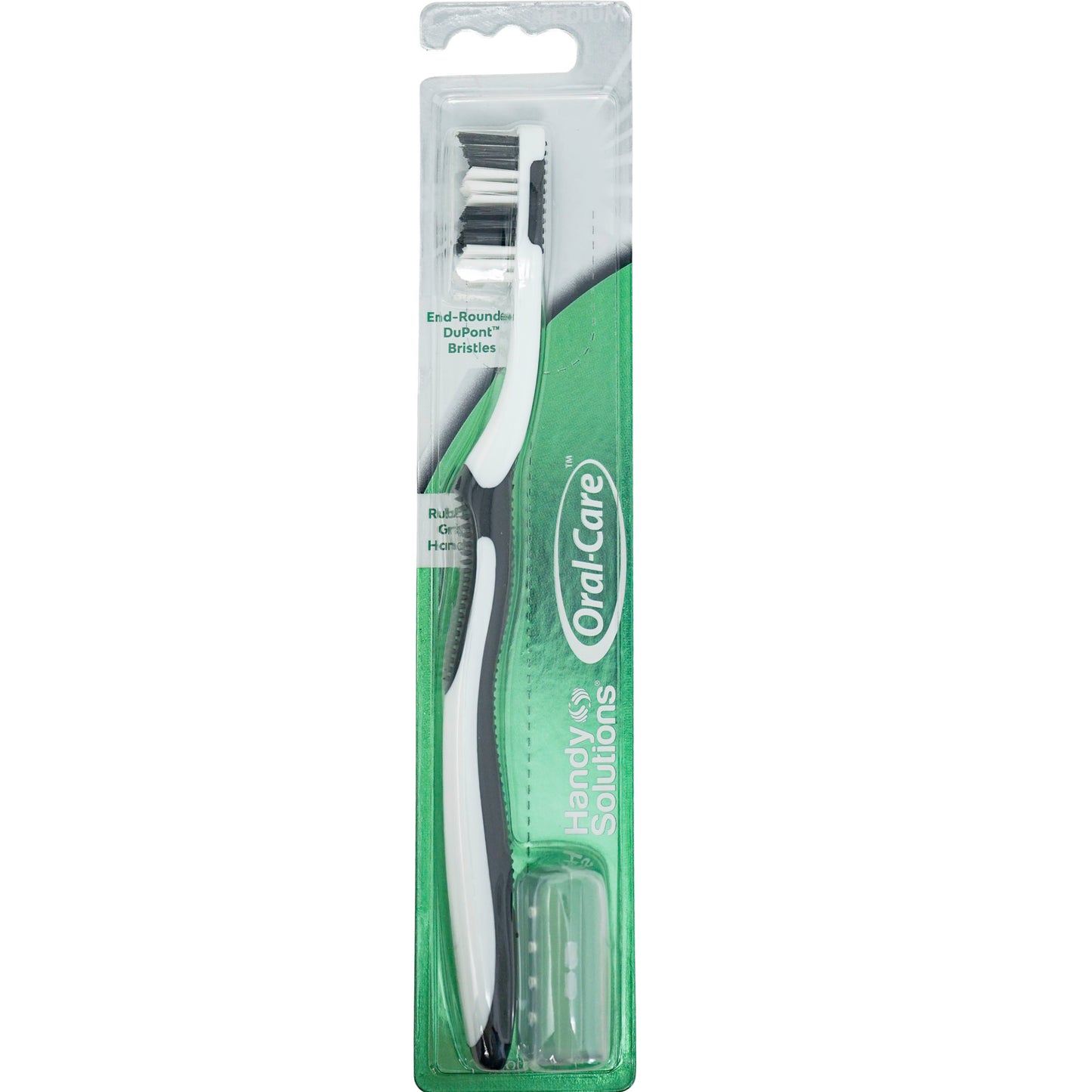 Oral Care Medium Toothbrush with Translucent Handle