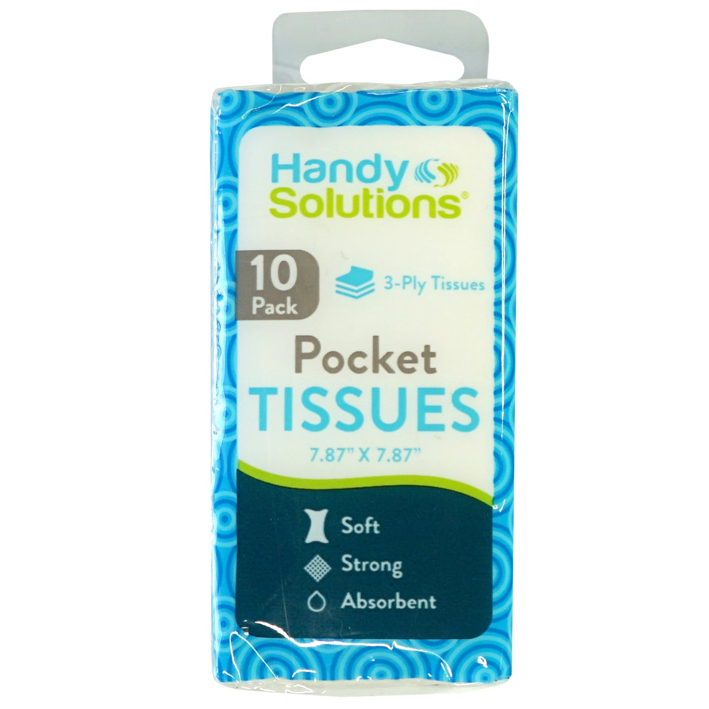 Handy Solutions 3 Ply Pocket Tissues - 10 Sheets