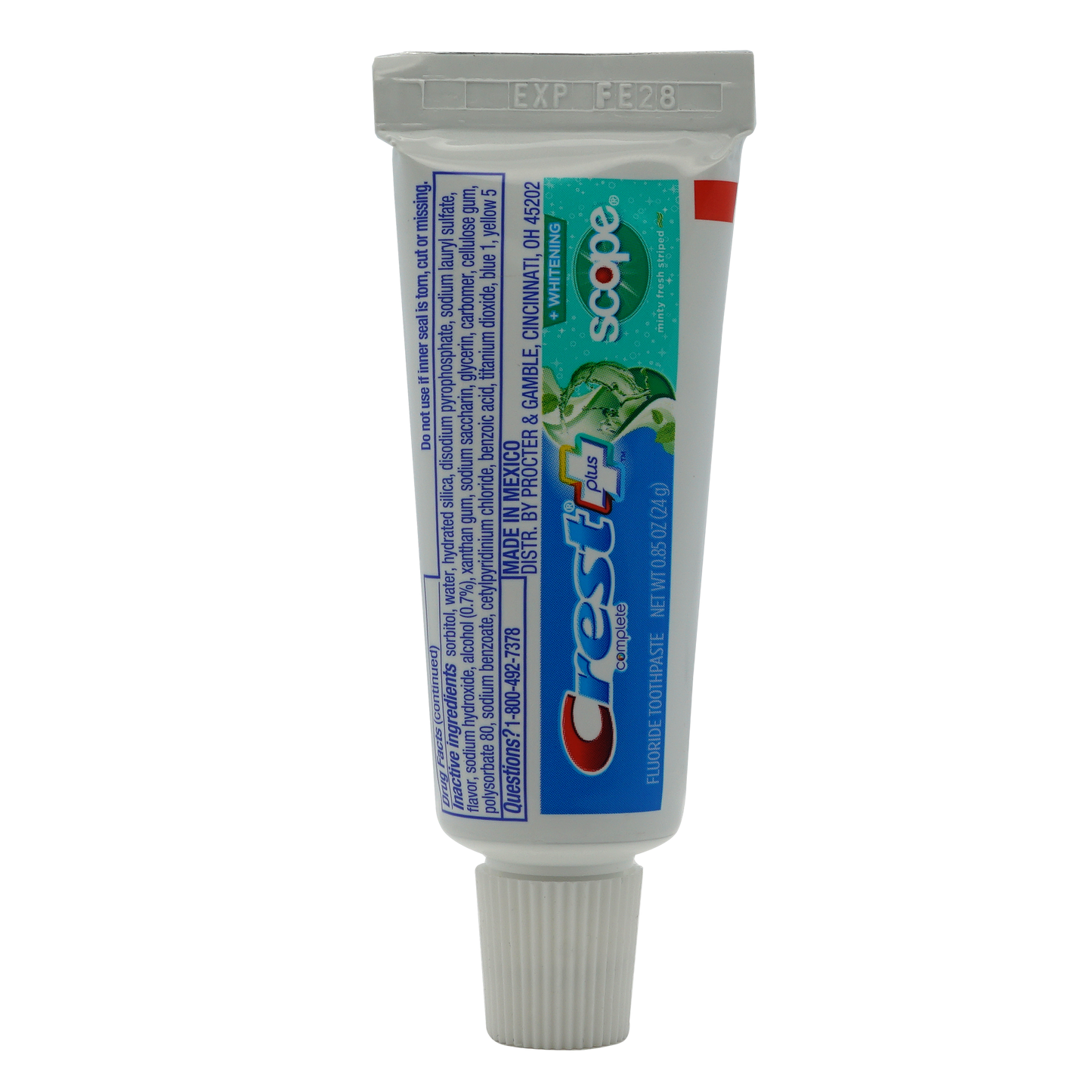 Crest Toothpaste/Travel Toothbrush Bagged Combo 1 set