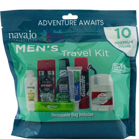 Handy Solutions 10 Piece Men's Travel Kit with Gillette