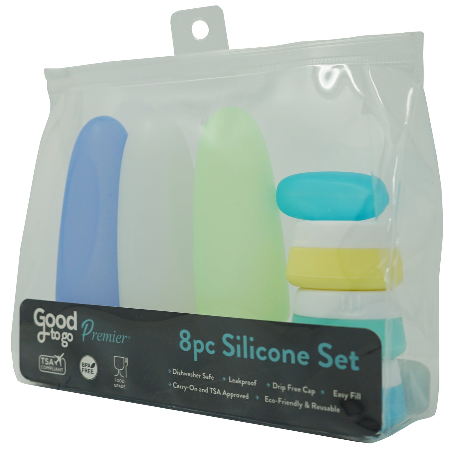 Good To Go™ Premier Silicone Bottle and Jar Travel Set