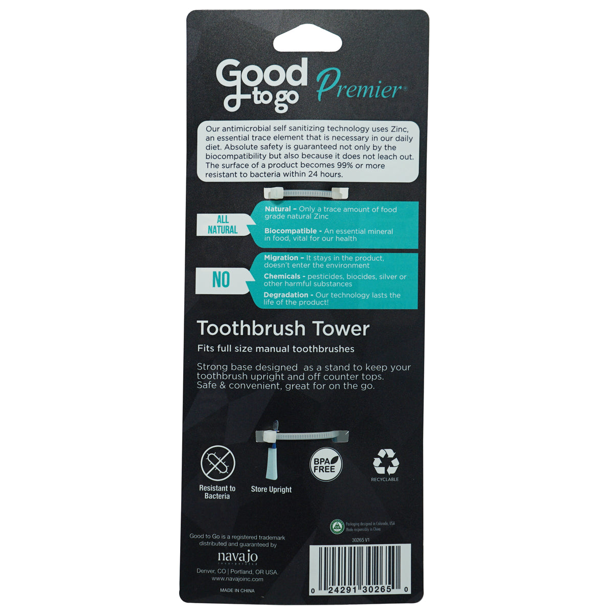 Good To Go™ Premier Toothbrush Tower