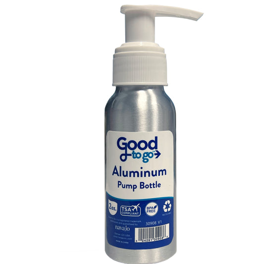 Good to Go 2oz Travel Size Aluminum Bottle With Pump