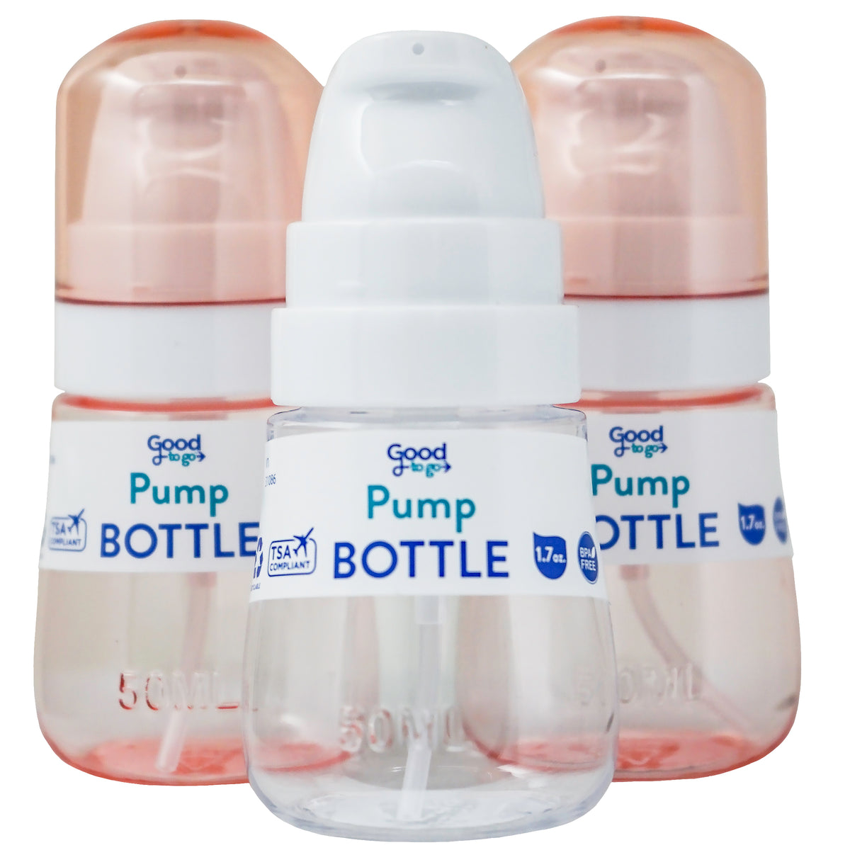 Good to Go Refillable Travel Bottle With Pump 1.75oz