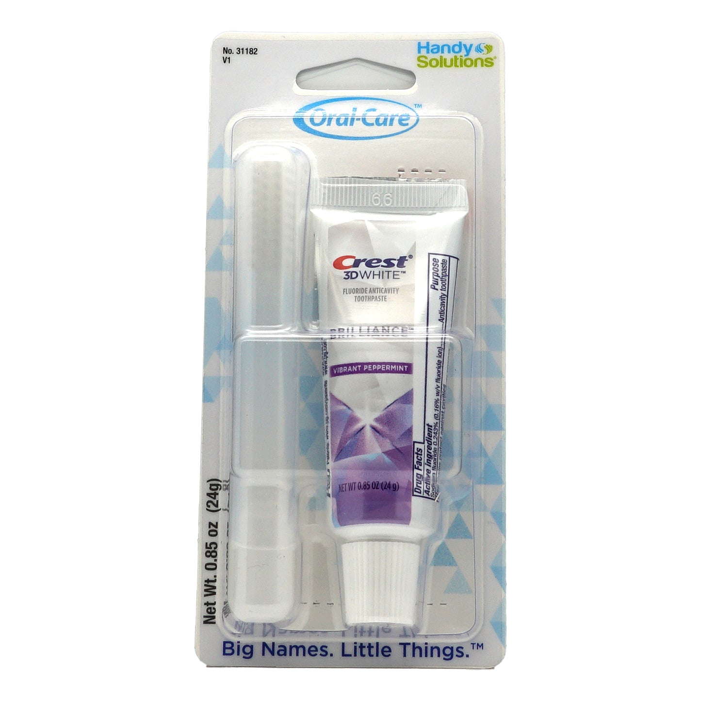 Crest 3D Toothpaste & Travel Toothbrush Travel Kit