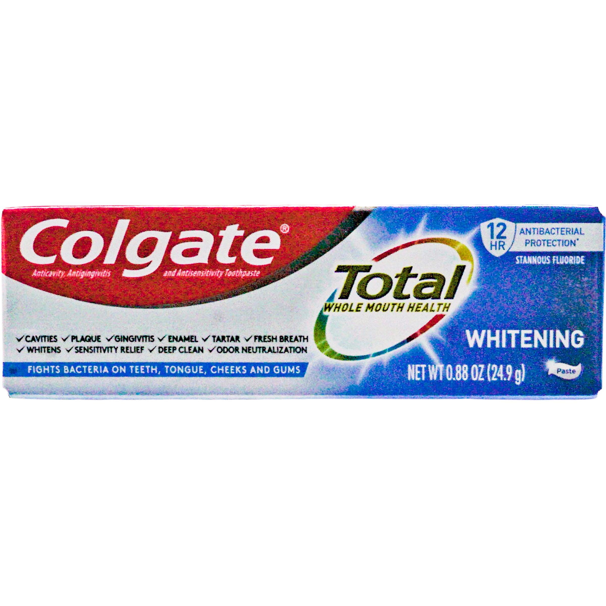 Colgate Total Whitening Toothpaste - .88 oz Travel Size – Travel Kit ...