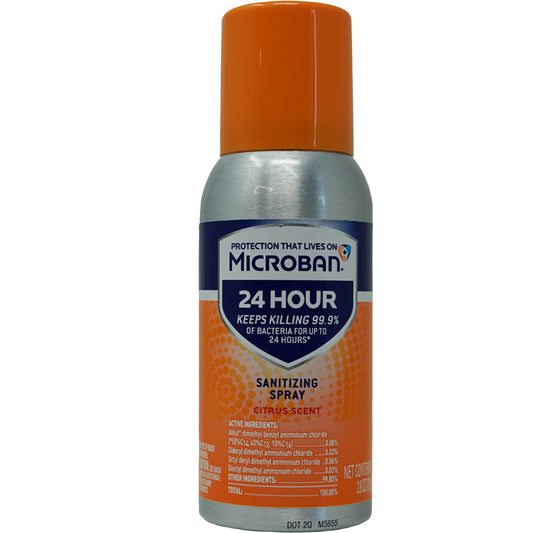 Microban 24 Hour Sanitizing Spray - Citrus Scent - 2.8 oz