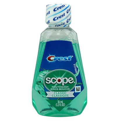 Scope With Crest Mouthwash 1.2oz Travel Size
