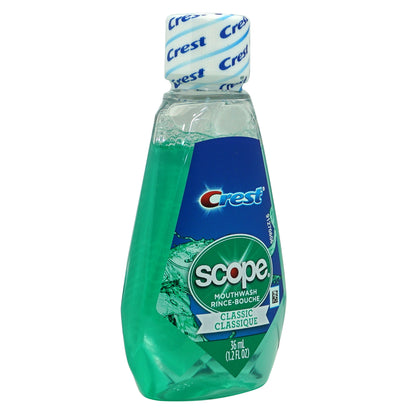 Scope With Crest Mouthwash 1.2oz Travel Size