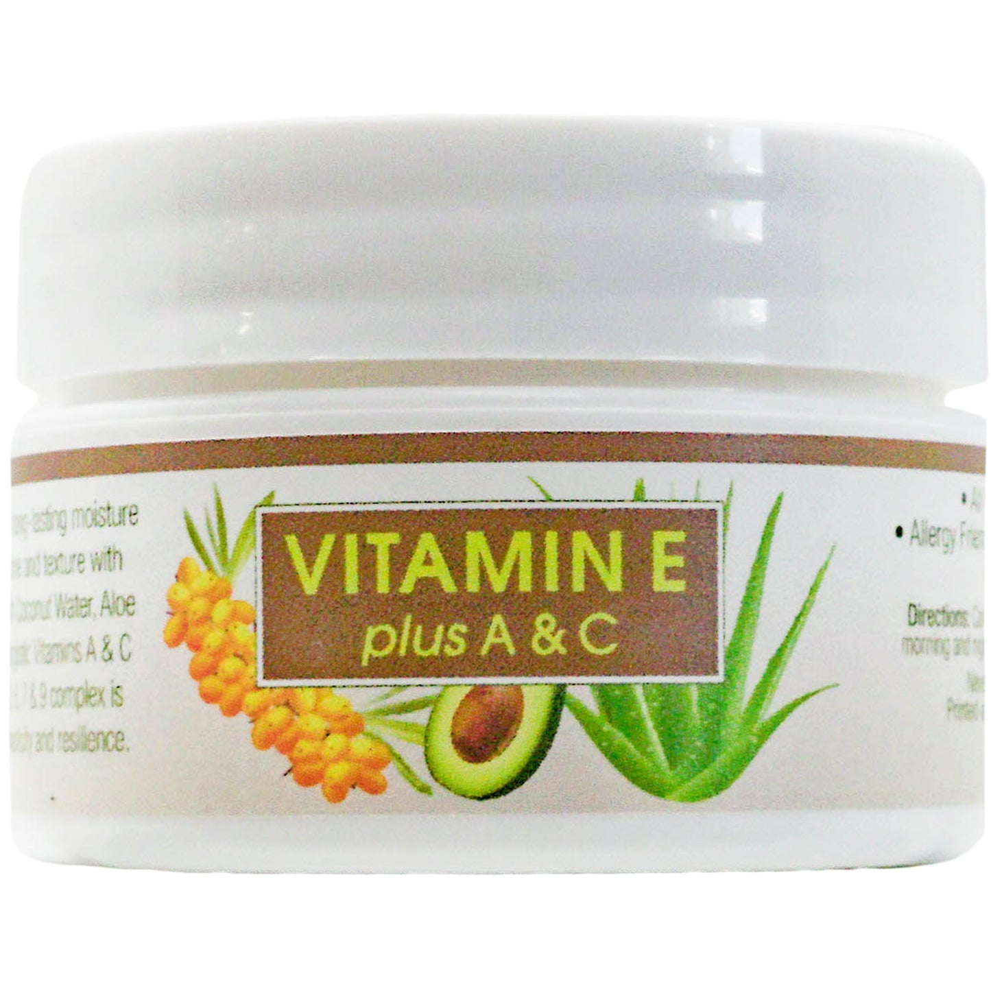 Aroma Naturals Vitamin E Plus A and C Skin Cream - 0.5 oz