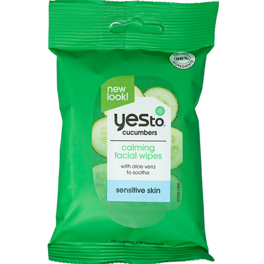 Yes To Cucumbers Soothing Hypoallergenic Facial Wipes Travel Pack