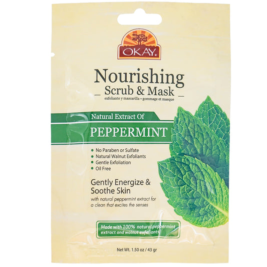 Okay Nourishing Peppermint Scrub and Mask 1.5oz