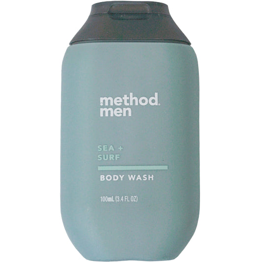 Method Men Sea + Surf Body Wash - 3.4 oz Travel Bottle
