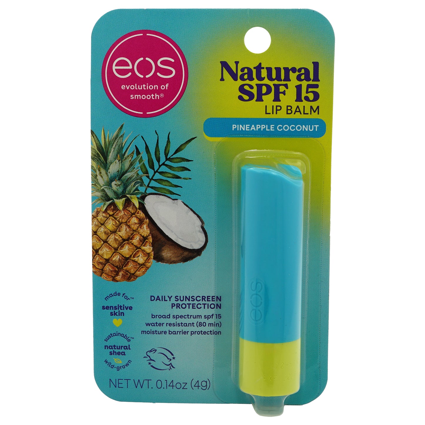 EOS SPF 15 Natural Pineapple Coconut Lip Balm 0.14OZ