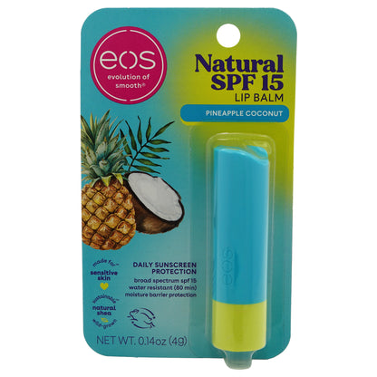 EOS SPF 15 Natural Pineapple Coconut Lip Balm 0.14OZ