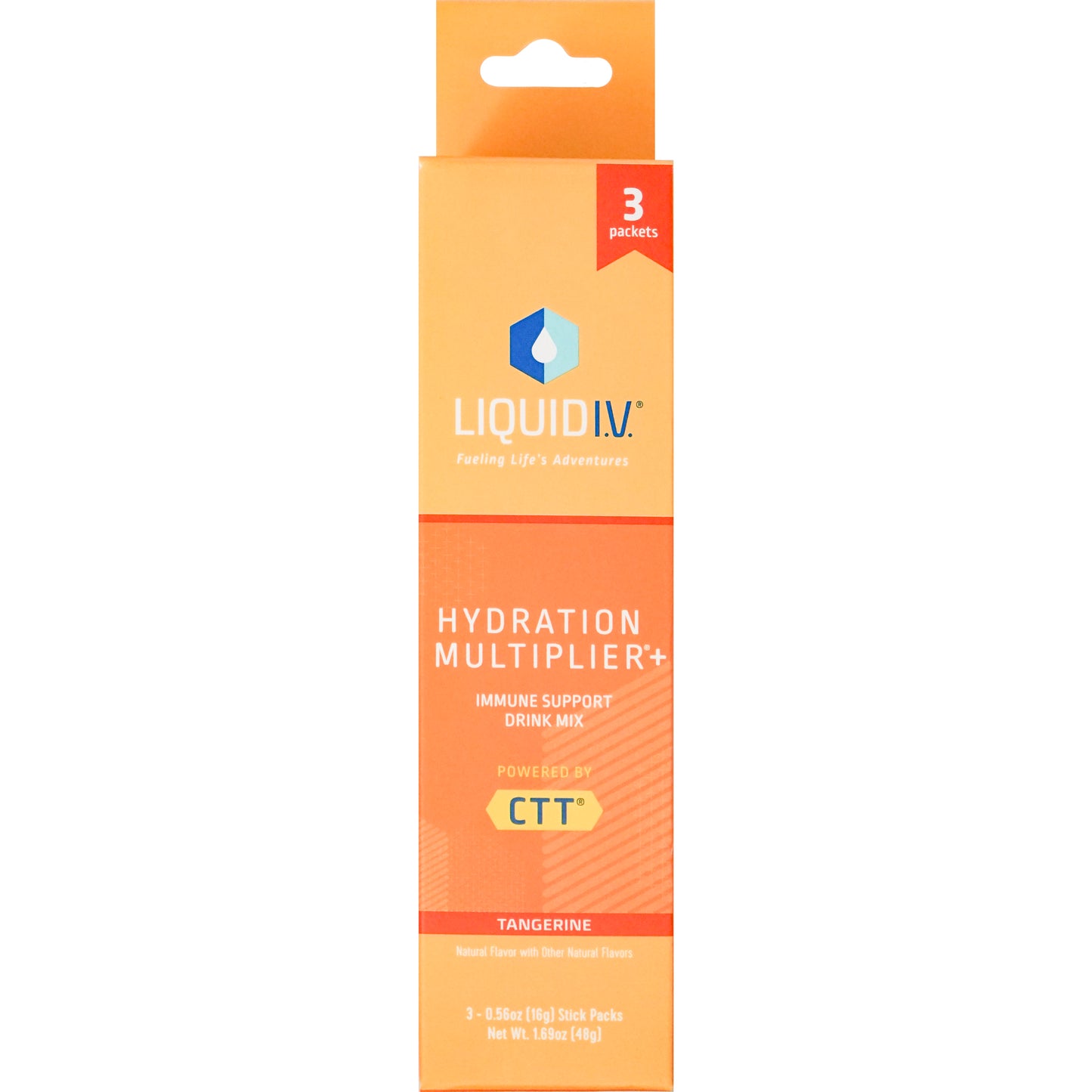 Liquid I.V. Hydration Multiplier Tangerine Immune Support 3pk Sticks