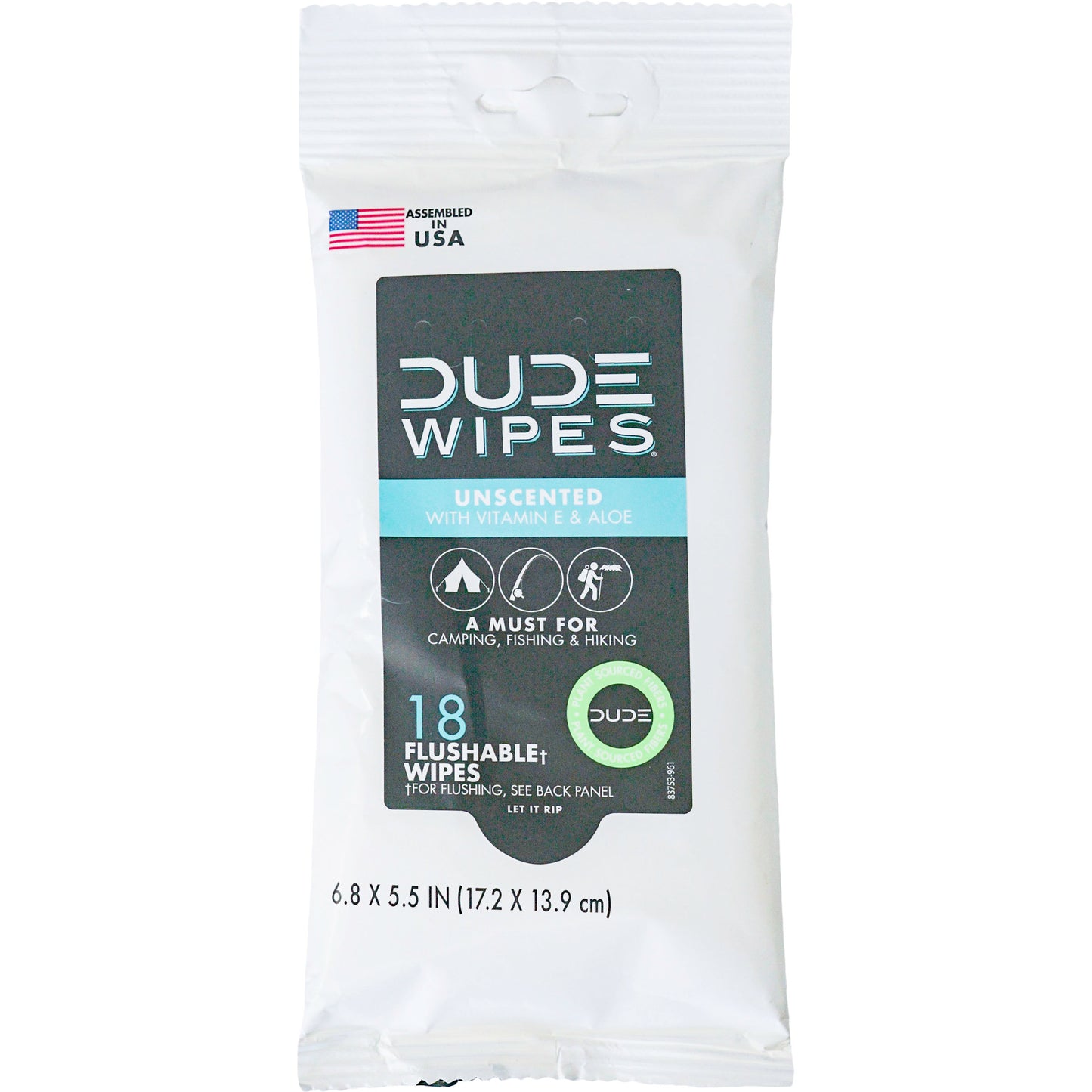 Dude Wipes Fragrance-Free Flushable Wipes