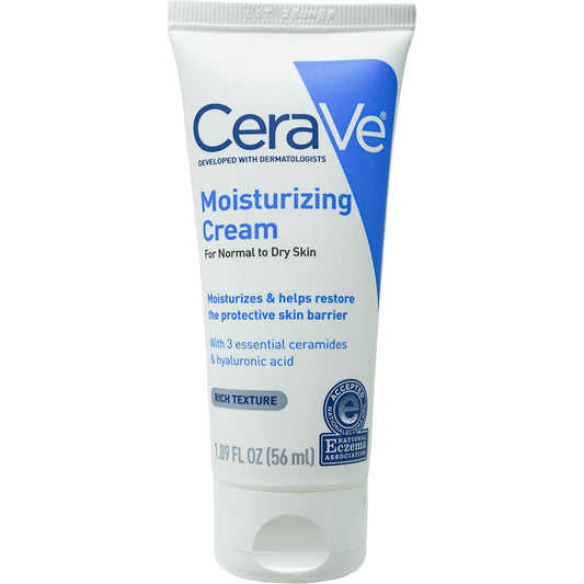 CeraVe Moisturizing Cream for Normal to Dry Skin - 1.89 oz Trial Size