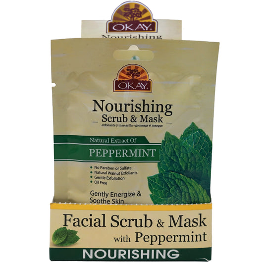 OKAY Nourishing Peppermint Scrub and Mask - 1.5 oz