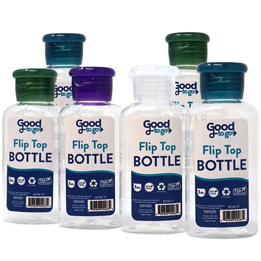 Good To Go™ 3oz Flip Top Bottle - Pack of 6