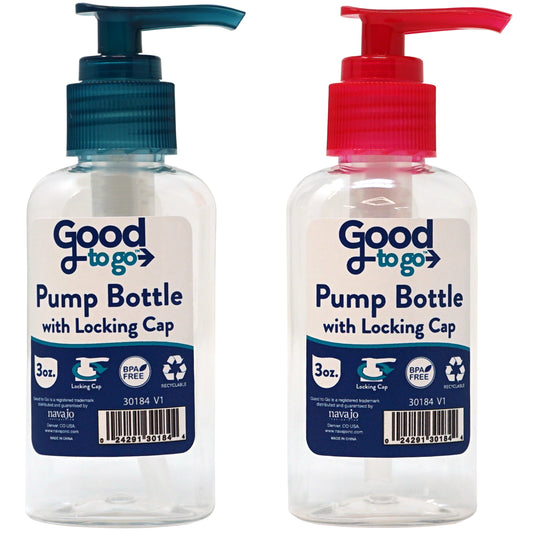 Good To Go™ Pump Bottle with Locking Cap - Pack of 6