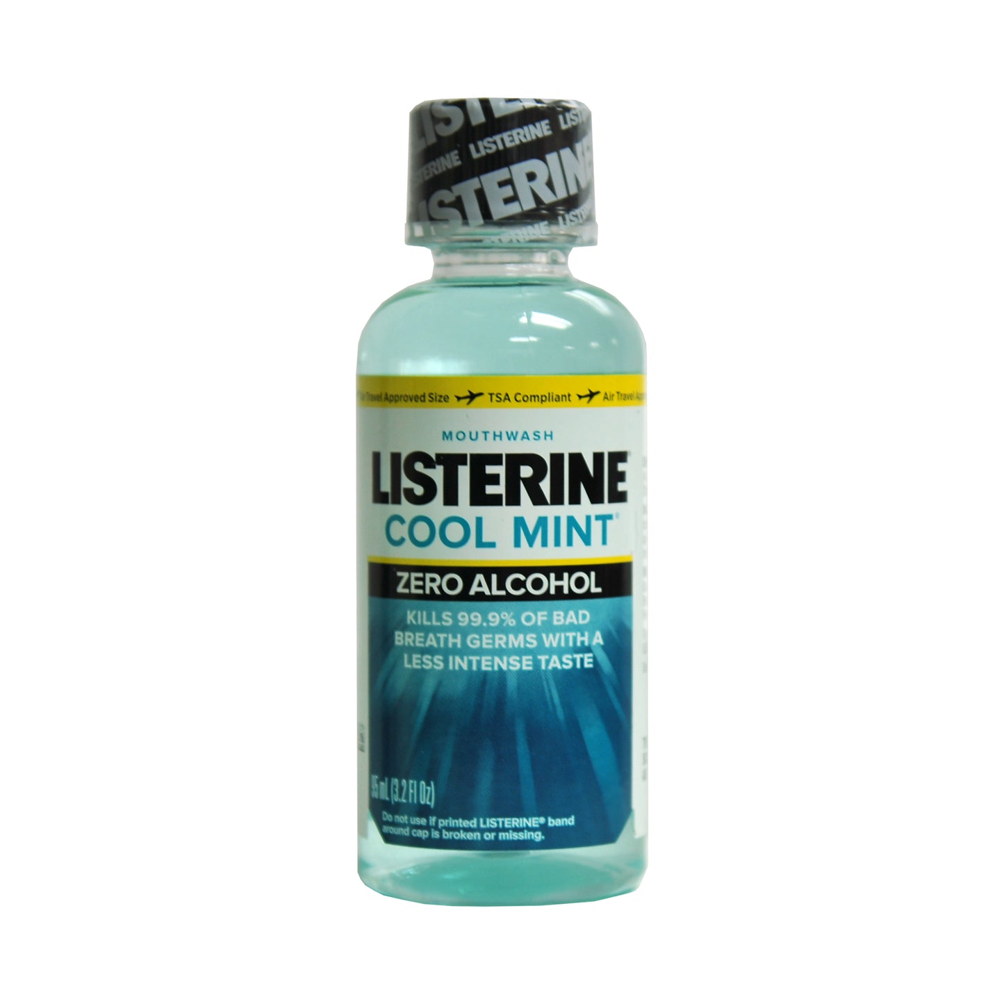 Listerine Cool Mint Zero Mouthwash 3.2 oz Bottle