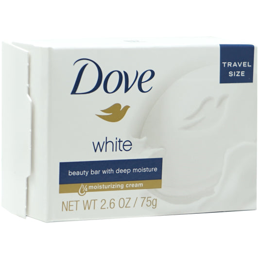 Dove White Moisturizing Cream Beauty Bar Soap 2.6 oz Travel Size