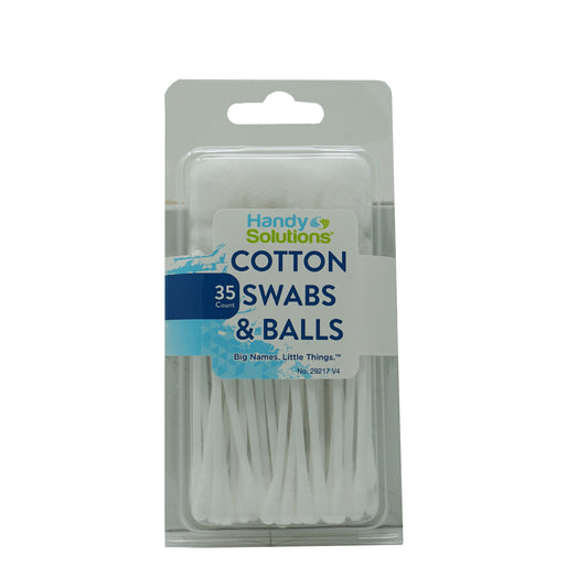 Handy Solutions Cotton Swabs & Cotton Balls - 35 Piece Kit