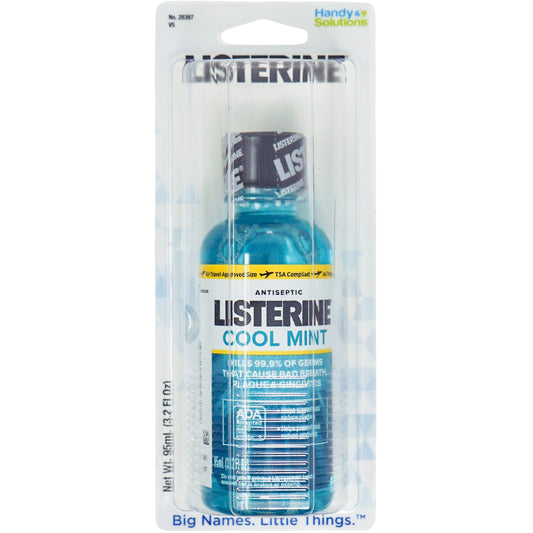 Listerine Cool Mint Mouthwash 3.2 oz Trial Size