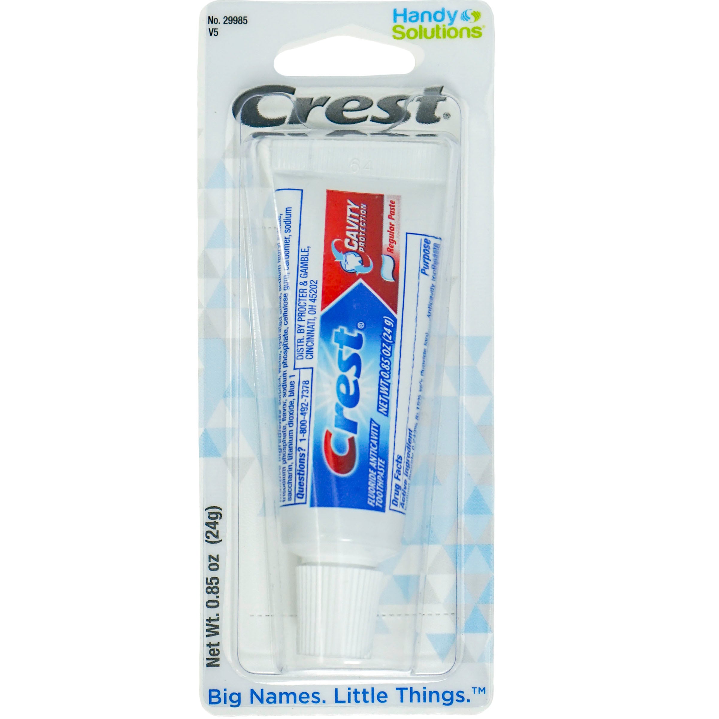 Crest Cavity Protection Toothpaste 0.85 oz Travel Size – Travel Kit ...