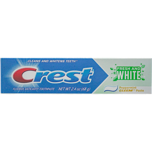 Crest Fresh and White with Gleem Toothpaste Tube - 2.4 oz