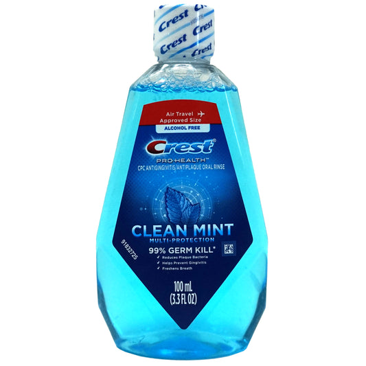 Crest Pro Health Mouthwash - Clean Mint Rinse 3.3 oz