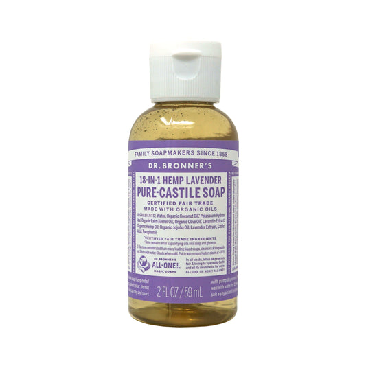 Dr Bronner's Lavender Castile Soap 2 oz Bottle