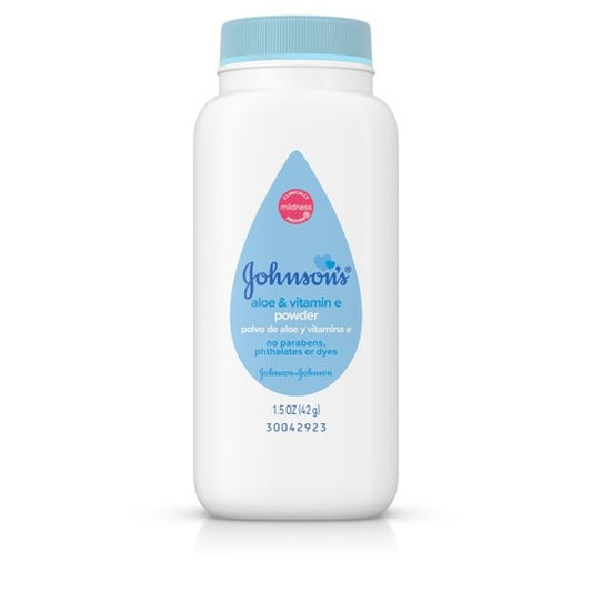 Johnson's Aloe Vitamin E Powder Pure Cornstarch 1.5 oz