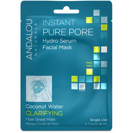 Andalou Naturals Instant Pure Pore Hydro Serum Single Use Facial Mask